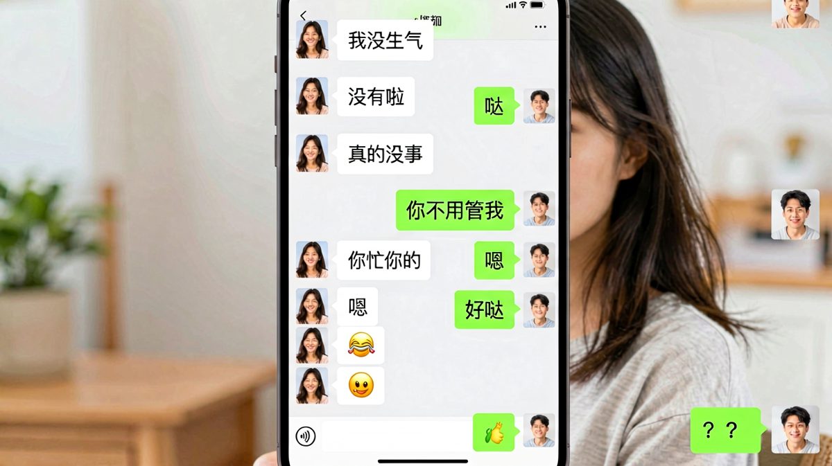 连发十条「我没生气」才是真的生气了