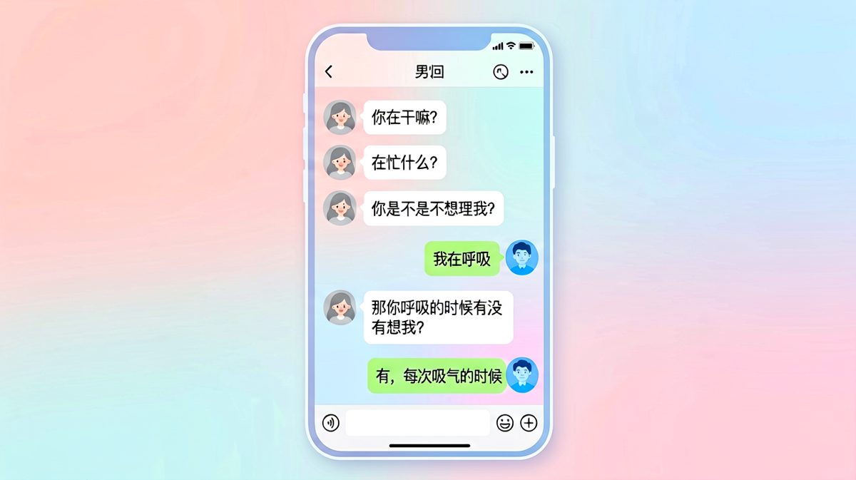 女生连环追问男友在想谁，男生以神逻辑反杀成功