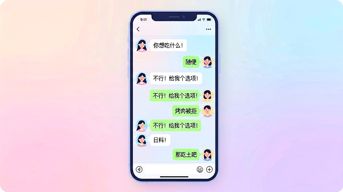 男生被「随便」逼到放弃治疗，最终提议吃土。