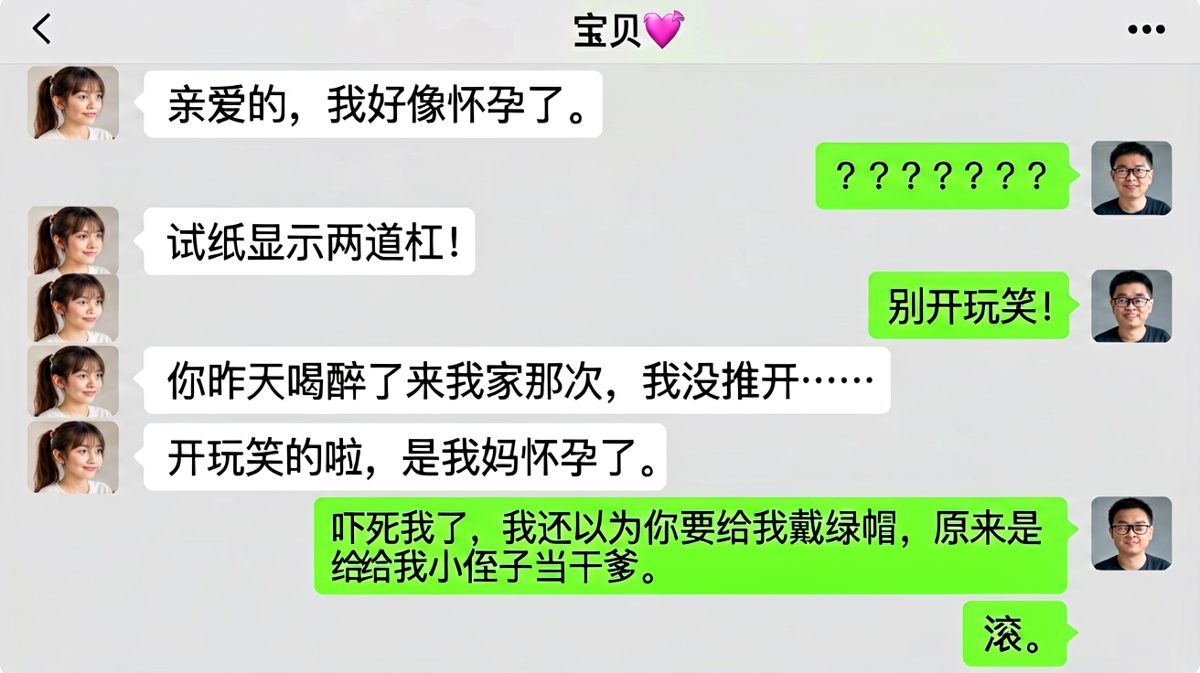 假装怀孕测试男友，结果反转笑疯。