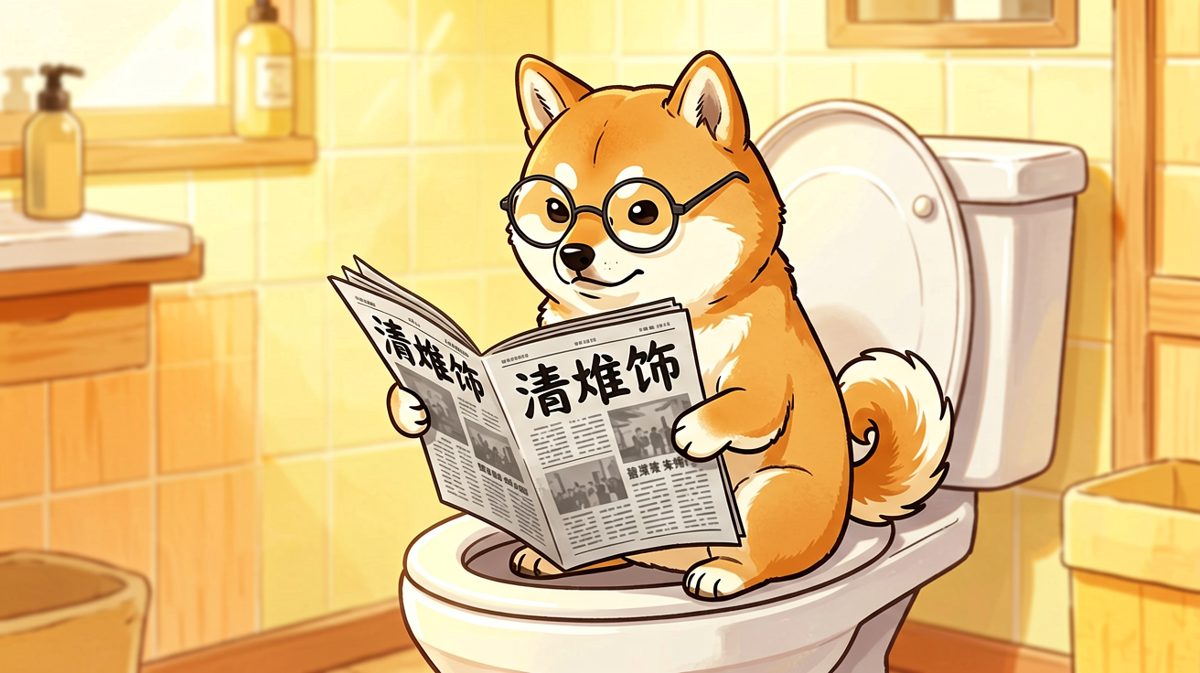 狗：今天的报纸社论写得不错，嗯。
