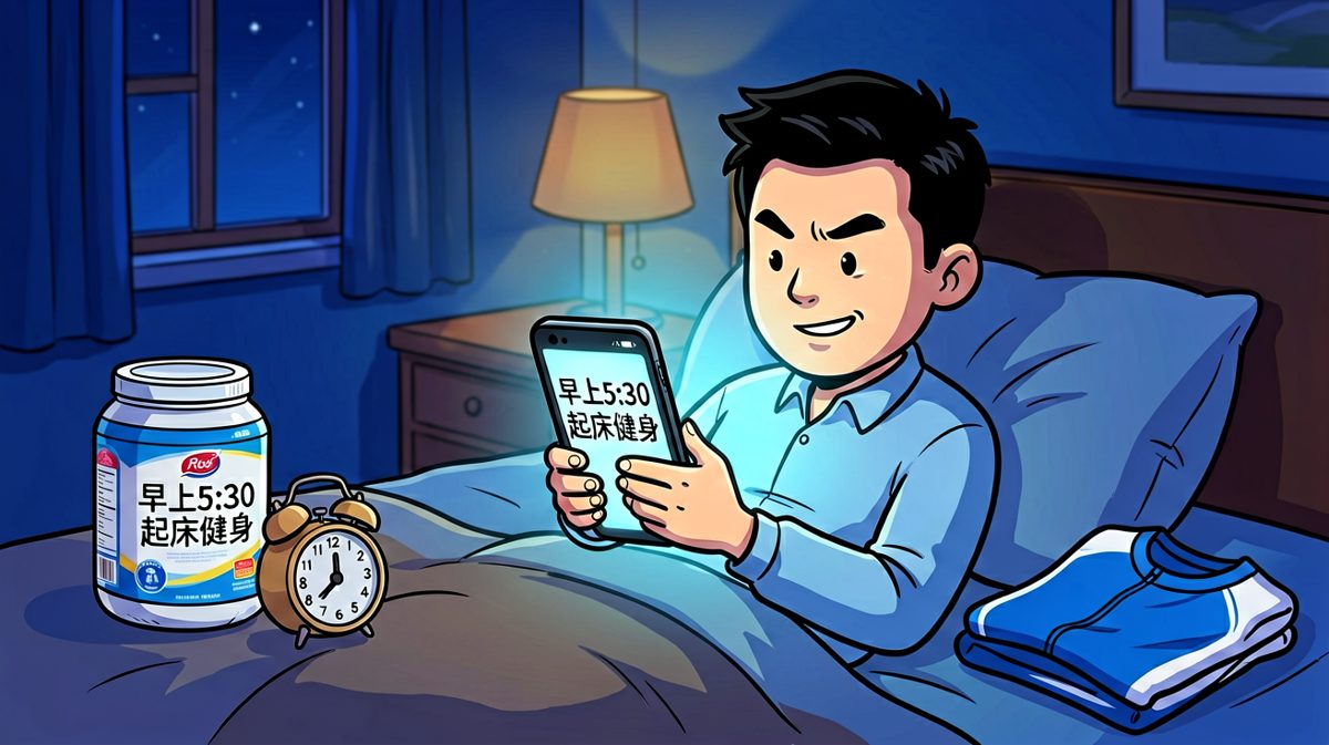深夜立誓：明天开始每天五点起床健身！