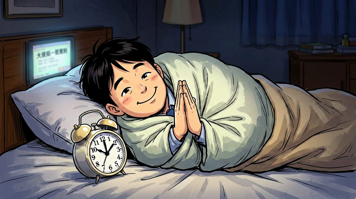 关了闹钟继续睡，明天一定早起！
