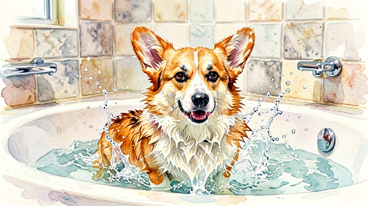 《洗澡是场灾难》水！我的毛！我的尊严！全没了！