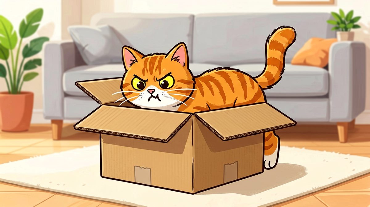 猫：只要我够努力，箱子就会适应我