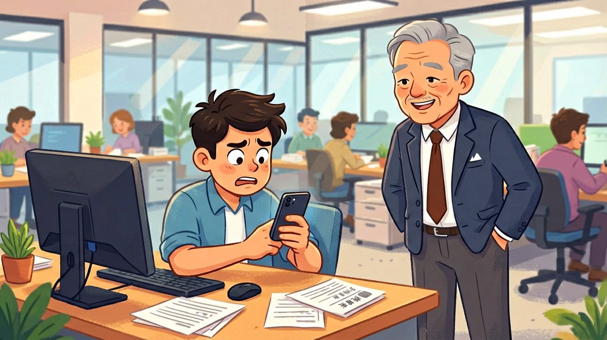 员工：「老板，我在优化工作流程。」老板：「优化多少？」员工：「效率提升了100%。」老板：「那为什么还在加班？」员工：「所以我今天提前走了呀。