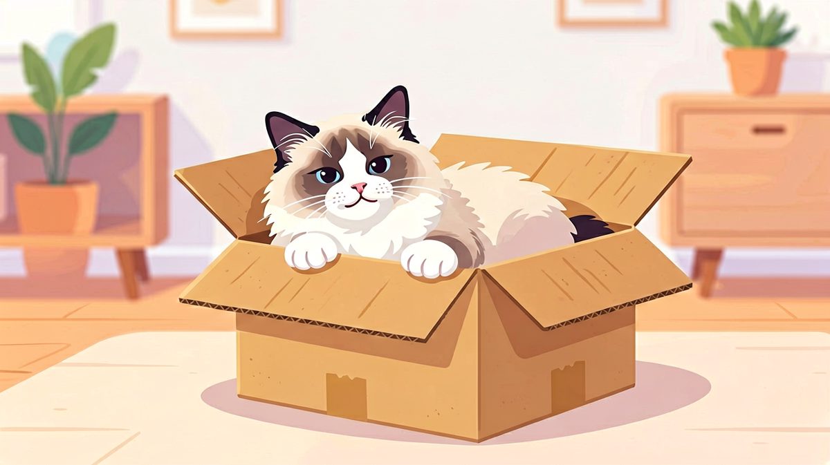 猫：这盒子是我新买的豪宅