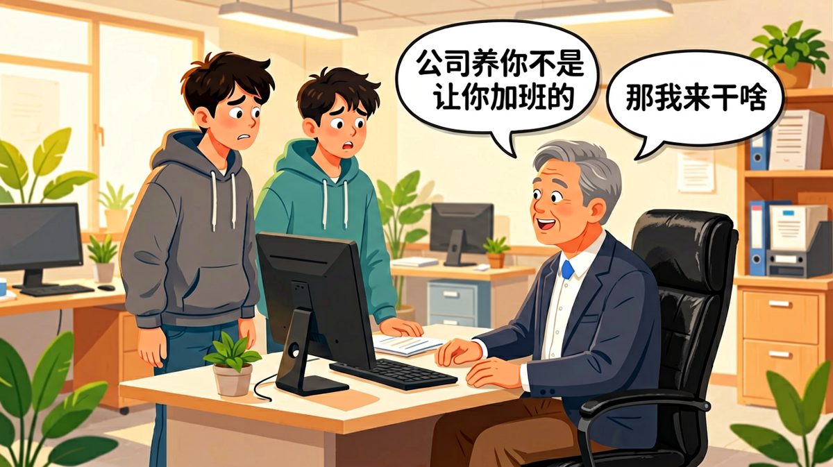 员工鼓起勇气问老板自己来公司到底要干什么，老板却说要他好好休息