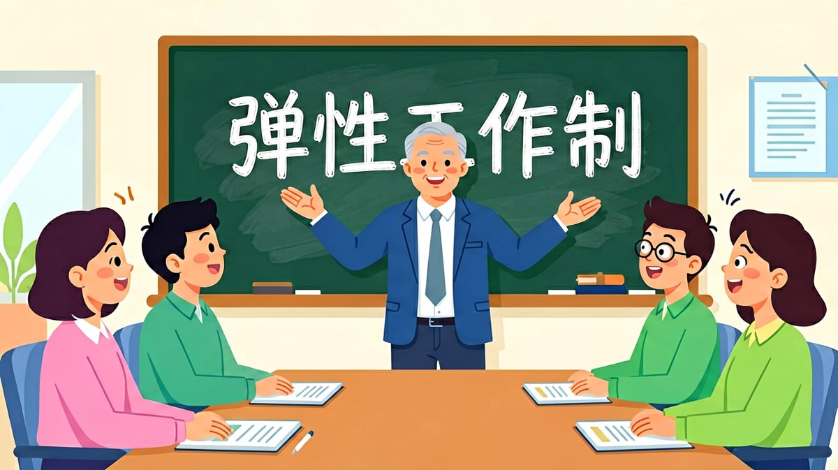 老板：我们实行弹性工作制！员工们欢呼。老板接着说：弹性就是你弹性地走，工作弹性地留。