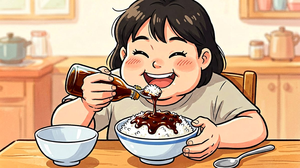 干脆用酱拌饭，吃得那叫一个香