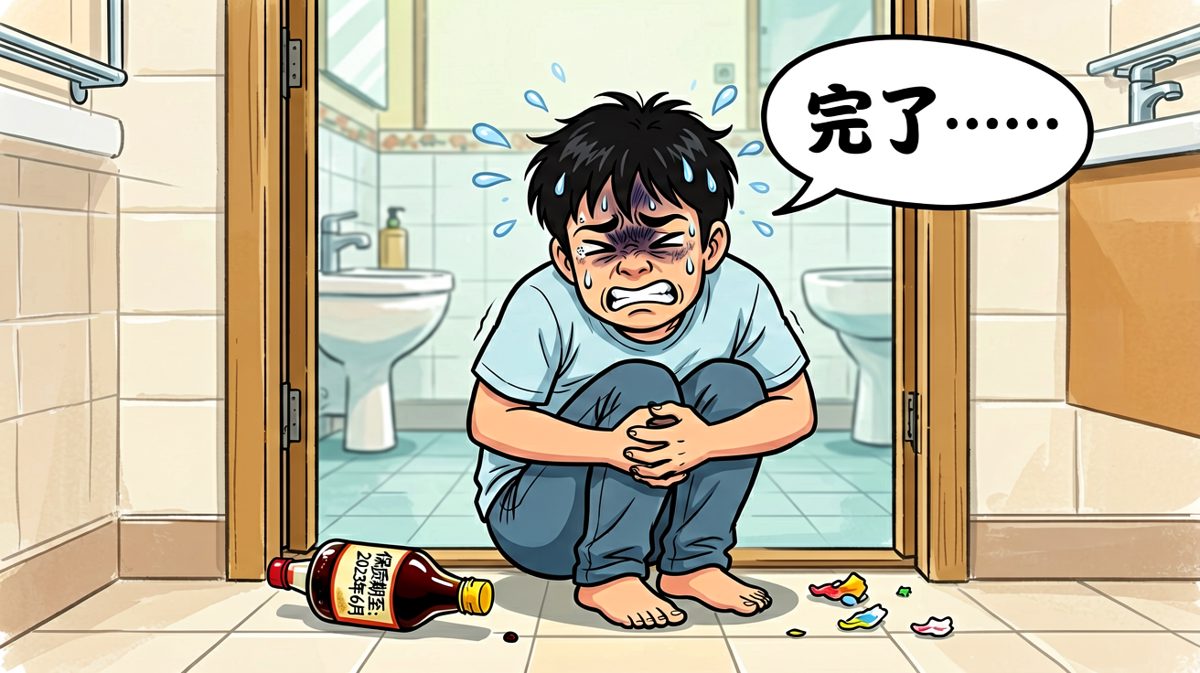 才想起这瓶酱早就过期了三个月