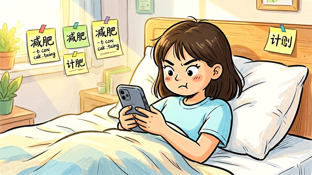 早起立flag：今天一定要减肥！