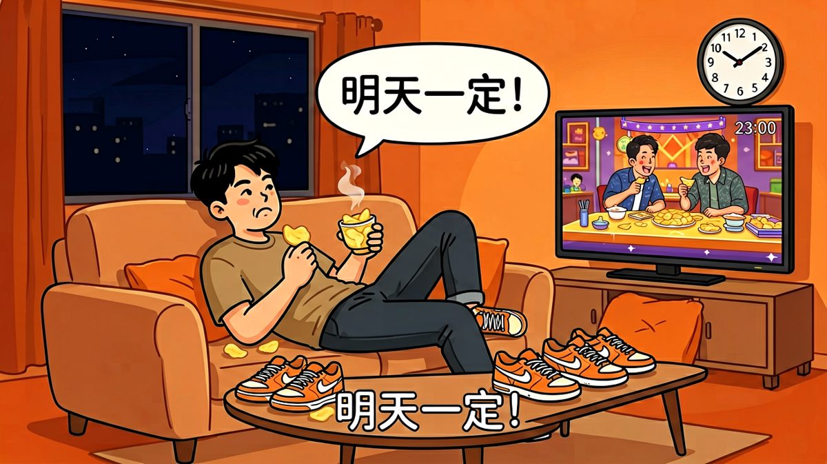 累了，明天再开始吧——这句话我已经说了三百天了。