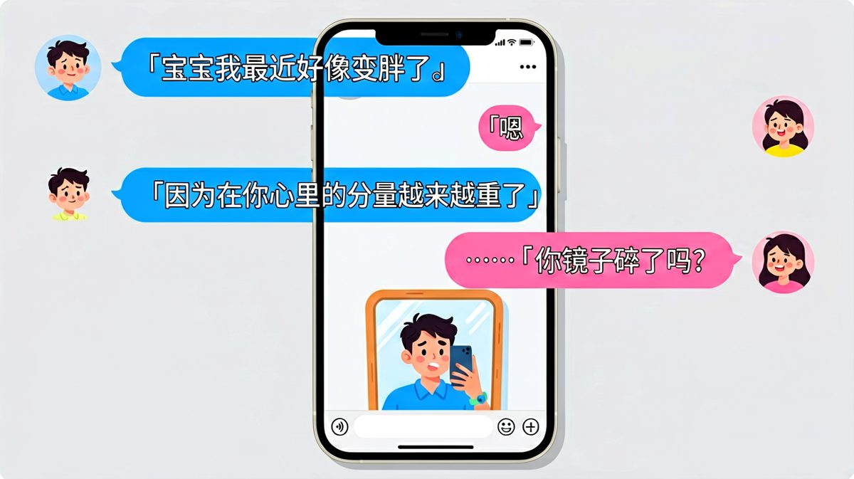 男友土味情话翻车，被女友一句话戳穿