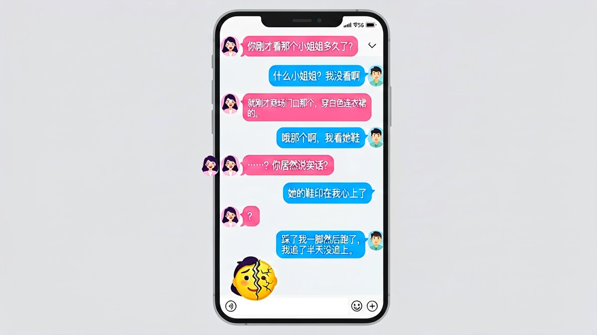 男友诚实到让人哭笑不得