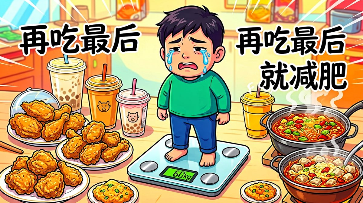 减肥决心与美食的永恒斗争