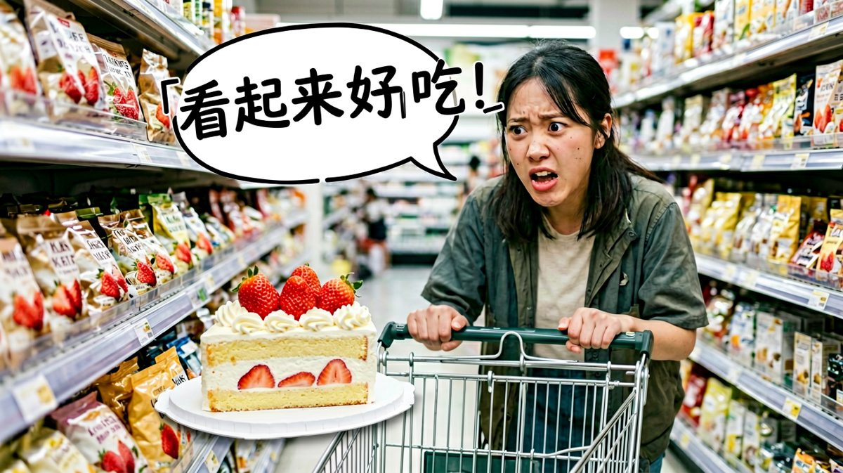路过蛋糕区，内心剧烈斗争