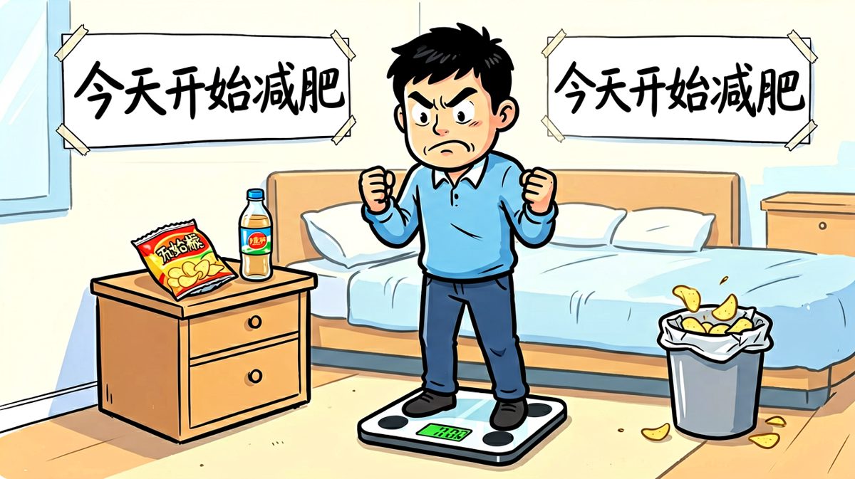 立flag：今天开始减肥，美食全部走开！
