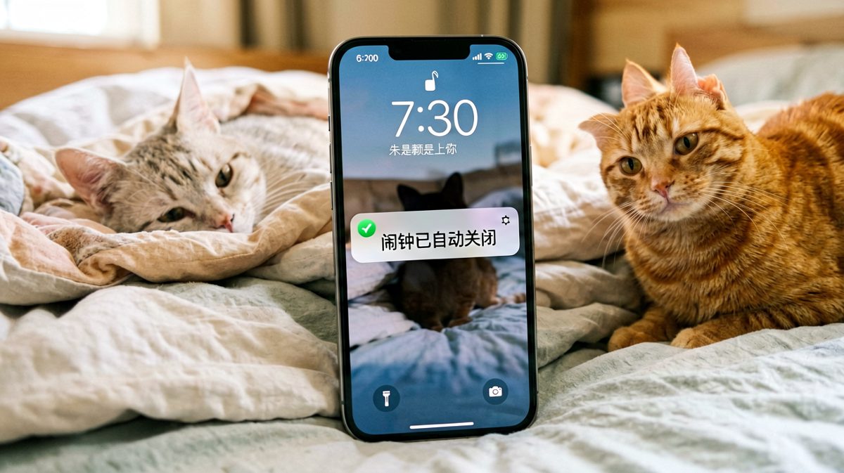 第二格：等我醒来的时候，已经迟到了两小时。