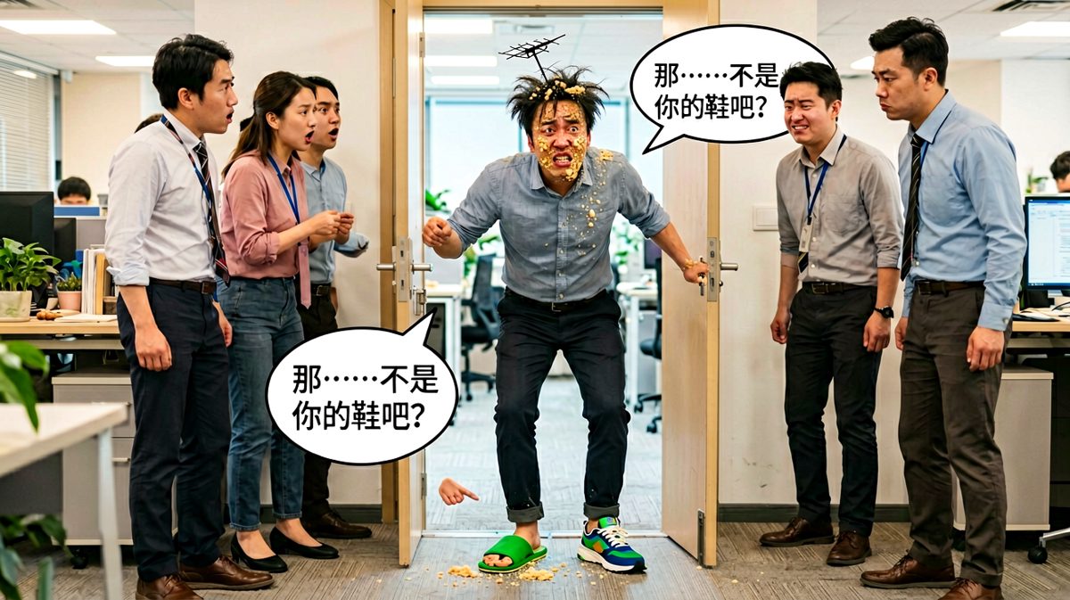 第四格：当我以为最糟糕的时刻过去时，才发现一切才刚刚开始。