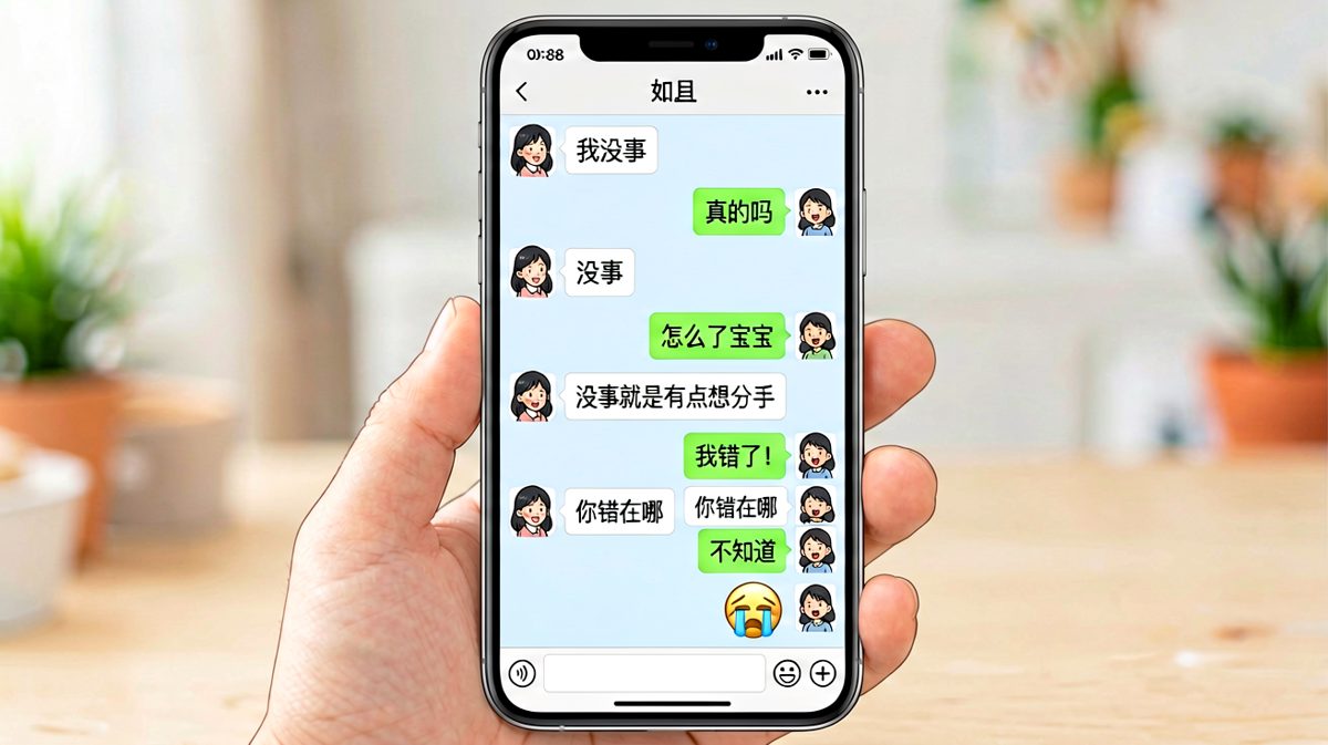 女生说'我没事'其实是'我想分手'，男生的迟钝反转让人笑死