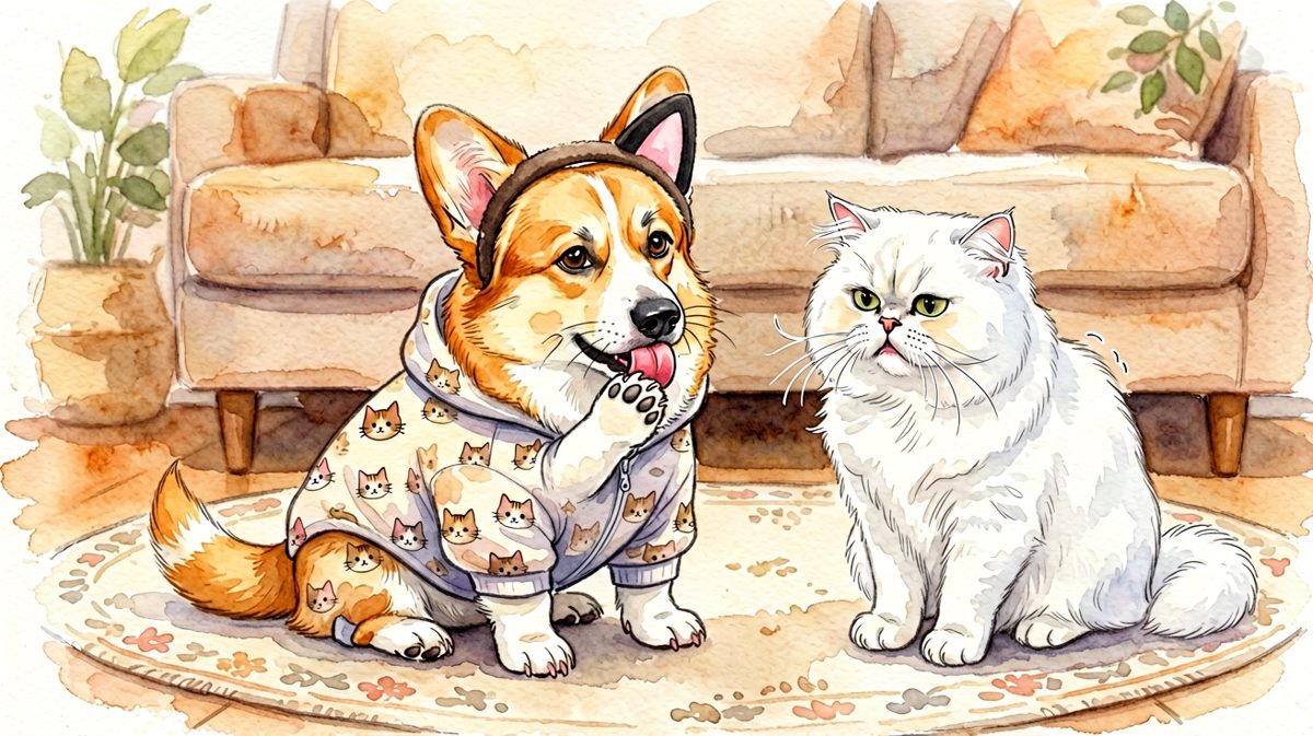 狗：只要我穿得像，我就是猫