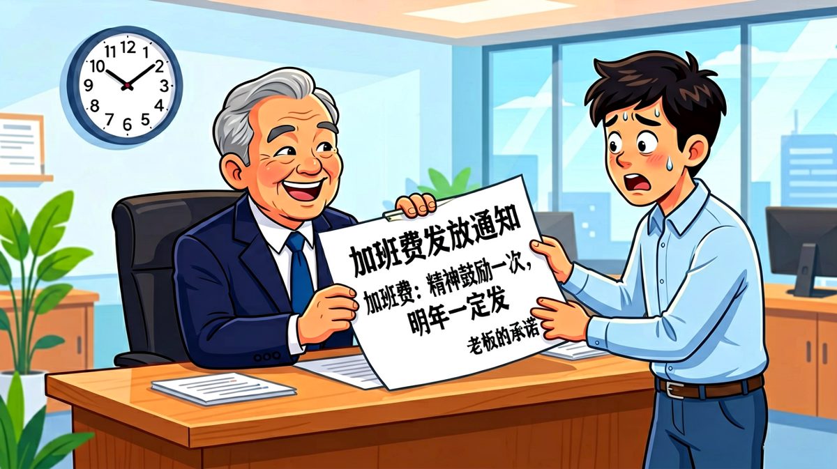 老板说加班费明年一定发，我信了。