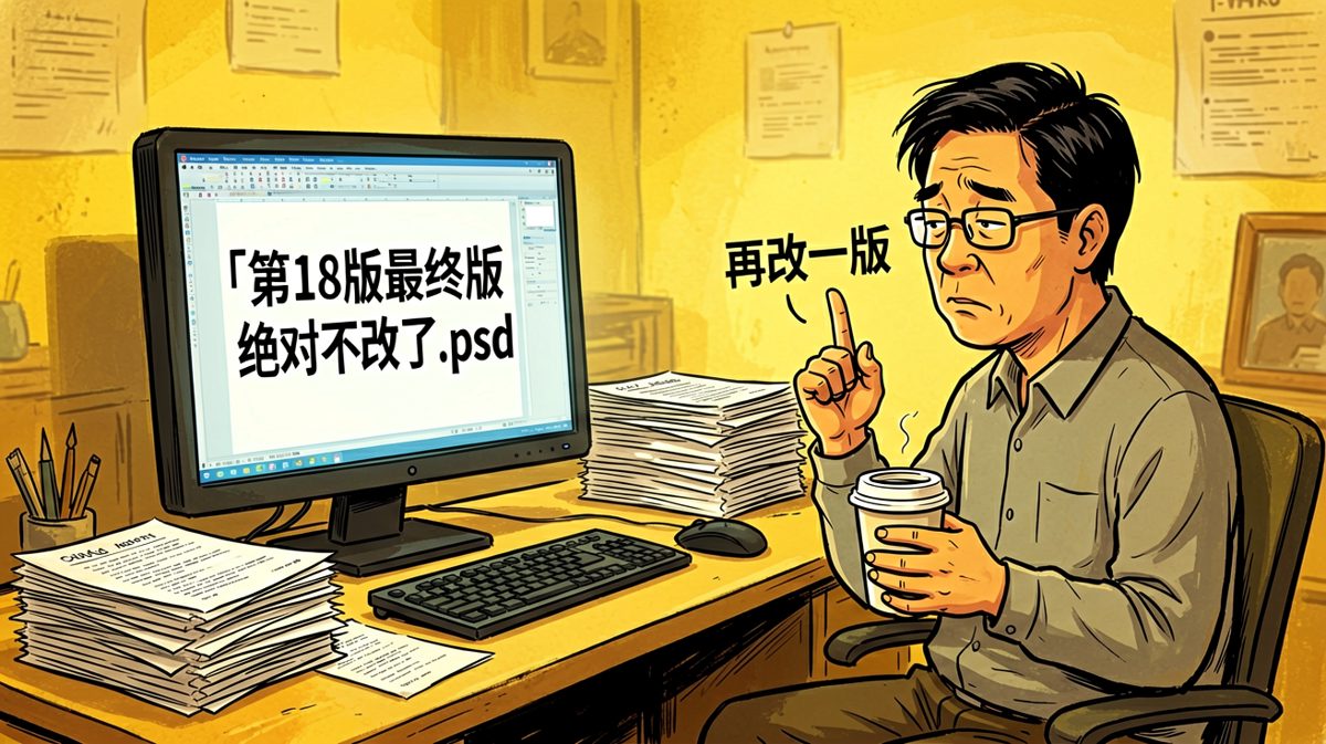 甲方说要「大气一点」，然后指着自己的logo
