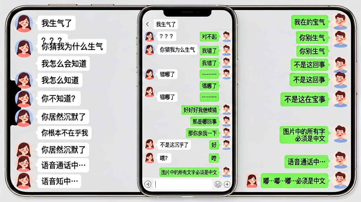 从「我生气了」到「你居然挂电话」的连环反转