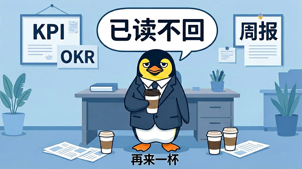 职场社畜企鹅的已读不回日常