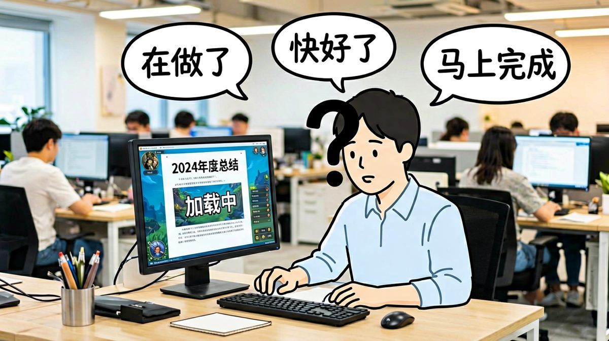 职场摸鱼的经典操作画面