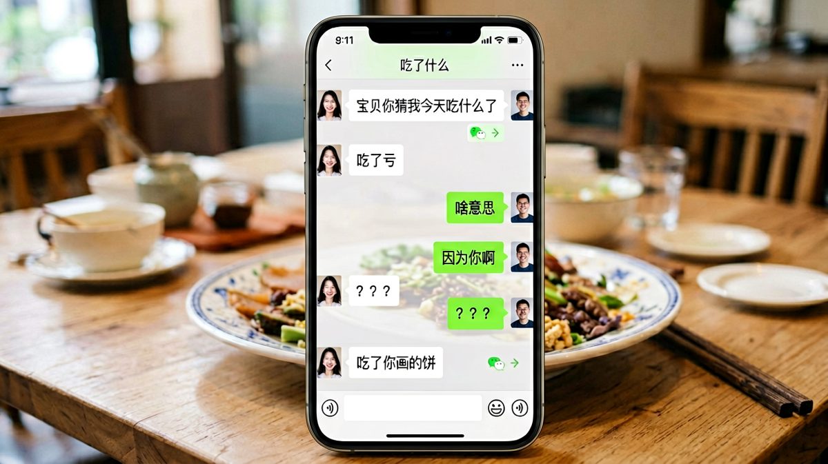 女生套路式秀恩爱，反向吐槽男生只会画饼不行动