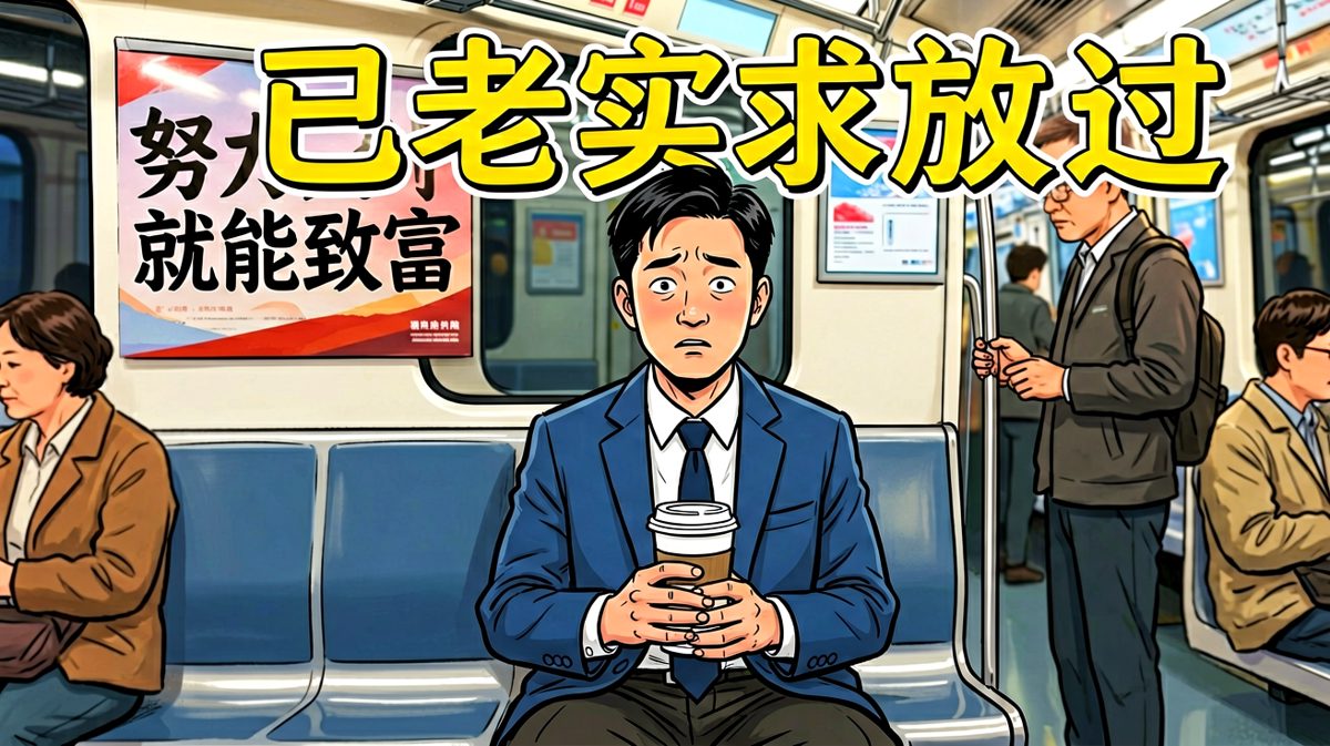 早高峰地铁上的我：灵魂还昨晚没睡够