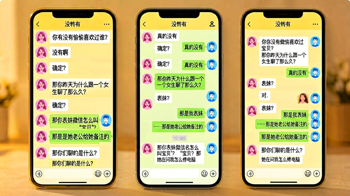 表妹的备注是宝贝，妹夫的备注……也是宝贝。