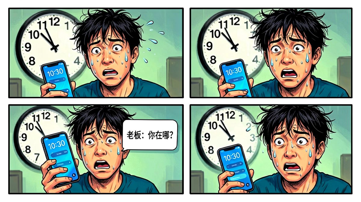 天哪！已经十点半了！