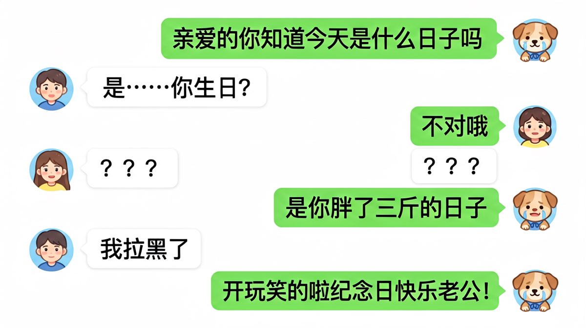 纪念日危机：差点被'胖了三斤'送走