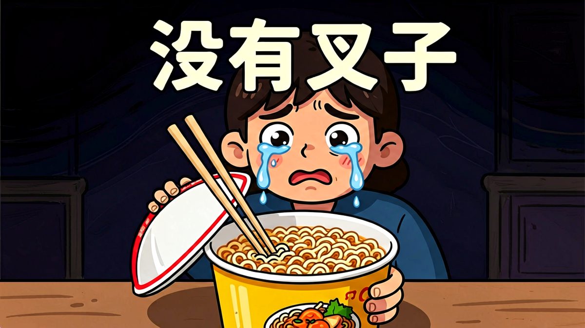 没有叉子……我的人生算什么？