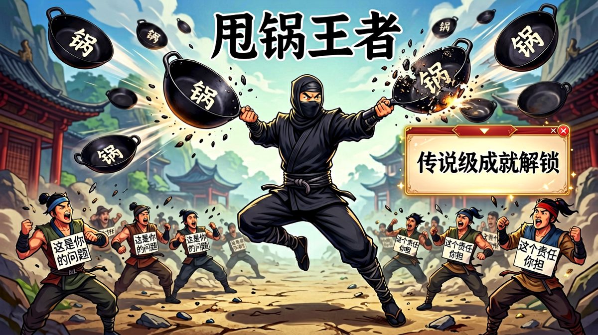 甩锅王者的诞生：只要锅甩得够快，责任就追不上我
