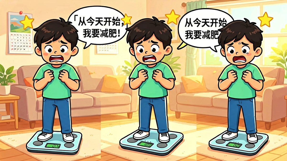 立flag现场：今天开始减肥！
