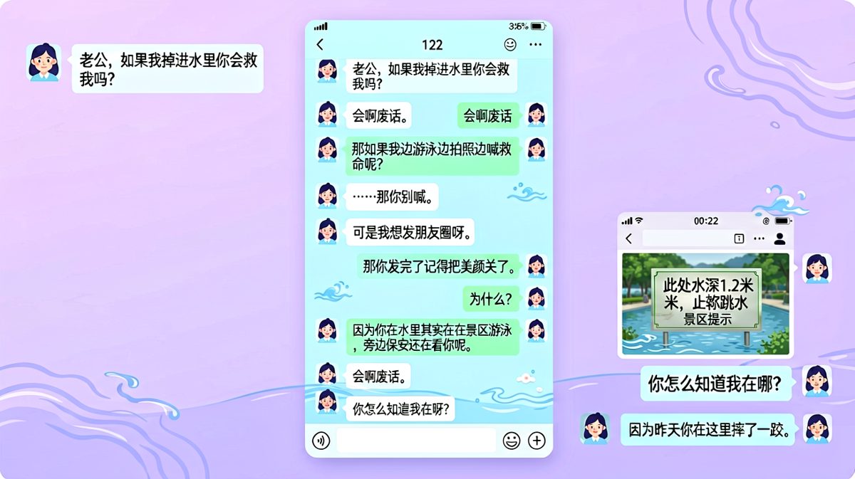 '掉水里救不救'的标准答案，他偏要当百科全书