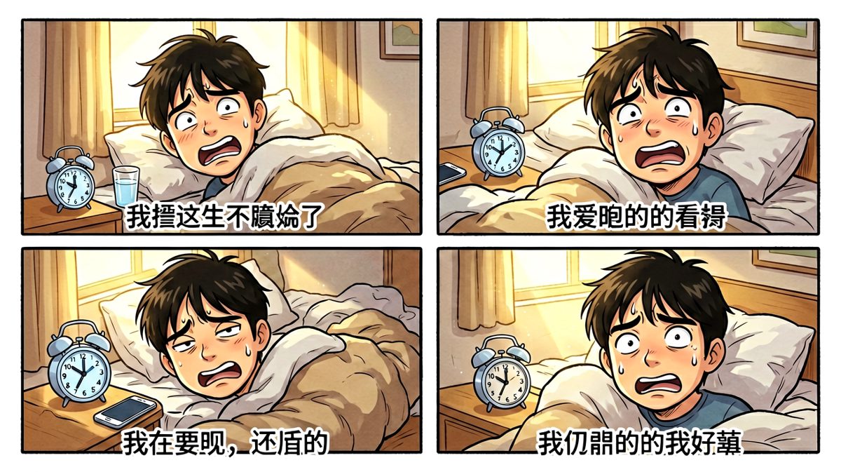 闹钟响了，但身体被床封印了