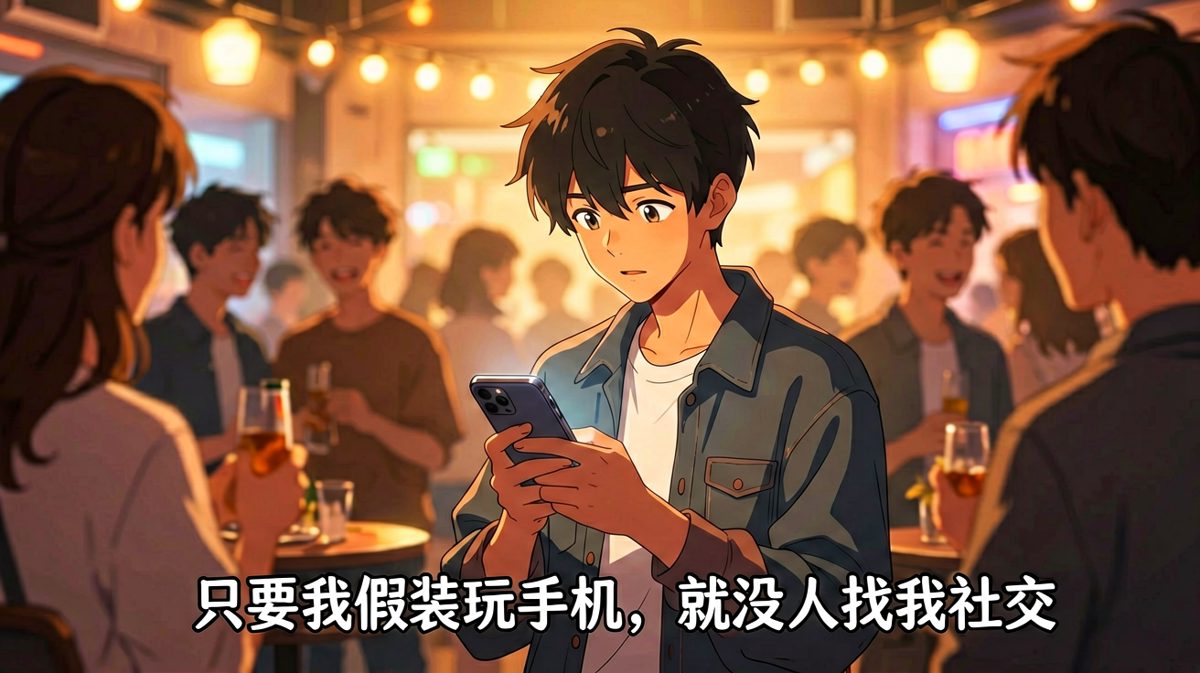 社恐人士在聚会中的标准防御姿势
