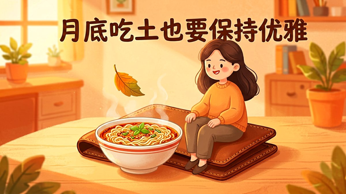月光族月底的真实生活写照