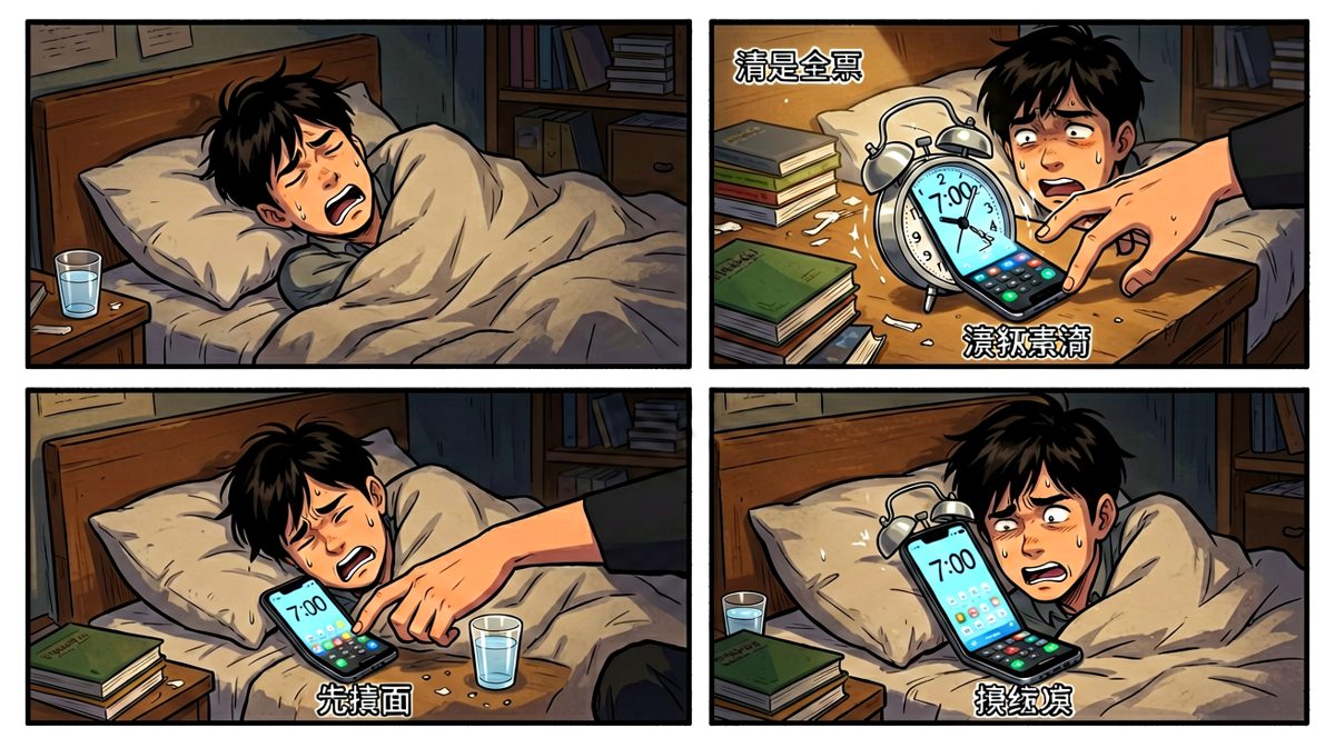 闹钟响起，被窝封印解除失败