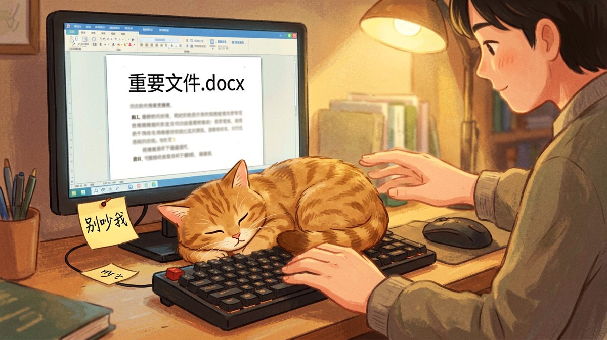 猫咪才是家里的老板，工作得给它让路。