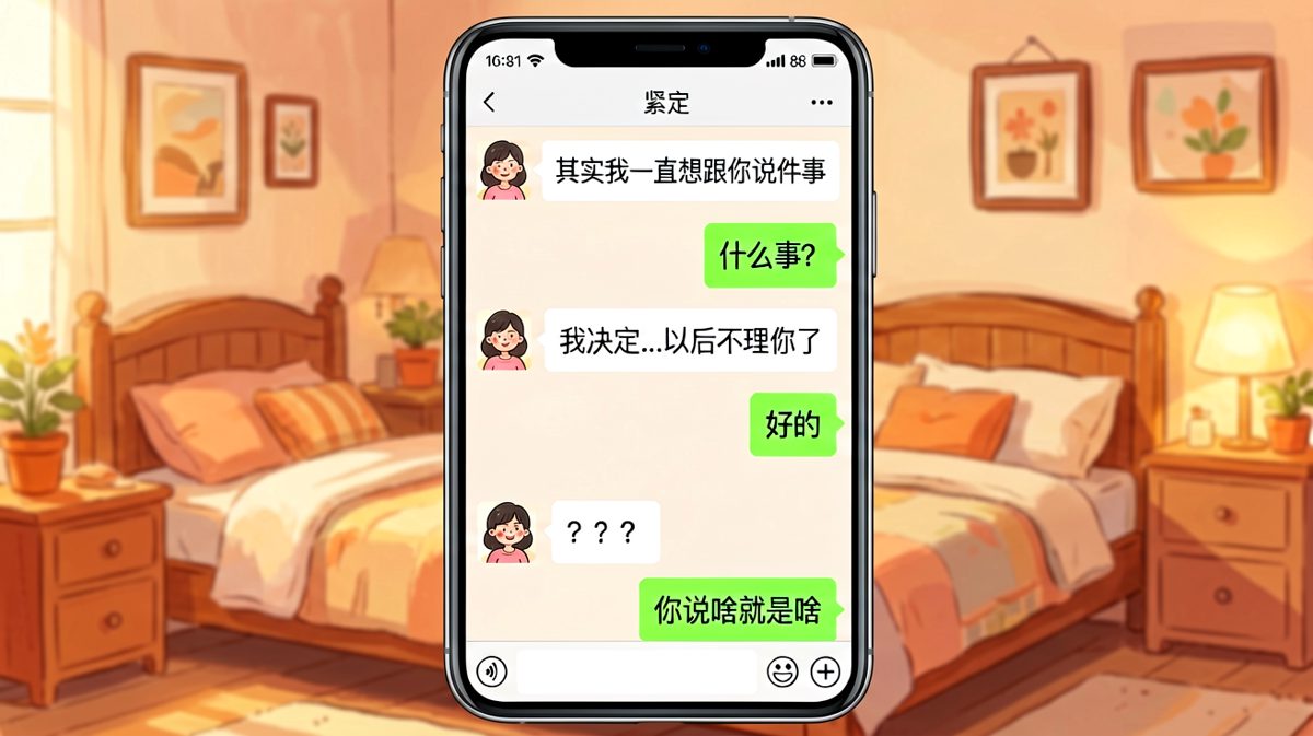 冷战开场，男生一句话终结所有情绪