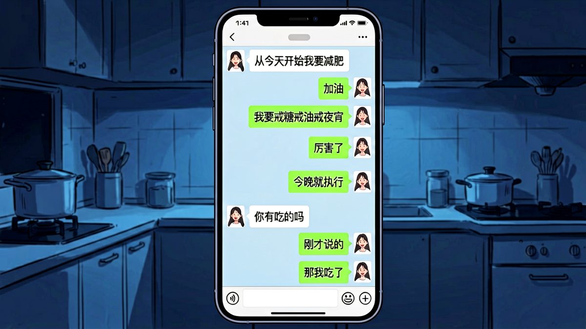 减肥宣言撑不过三分钟的反转
