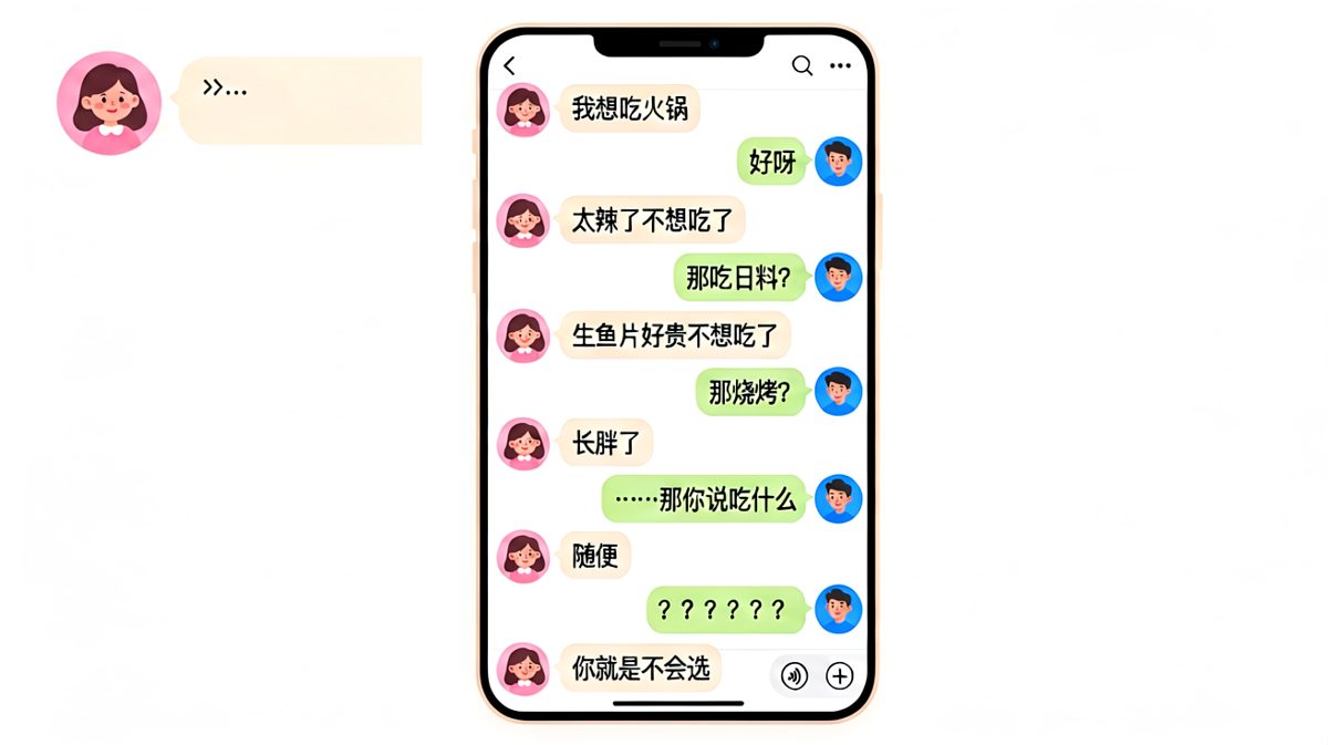 「随便」是情侣间最难的一道论述题
