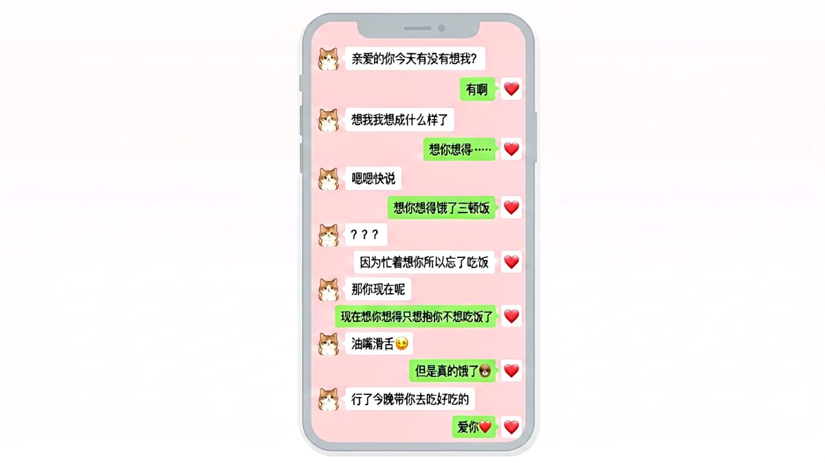 饿了三顿饭的深情告白，最后落脚点是吃饭