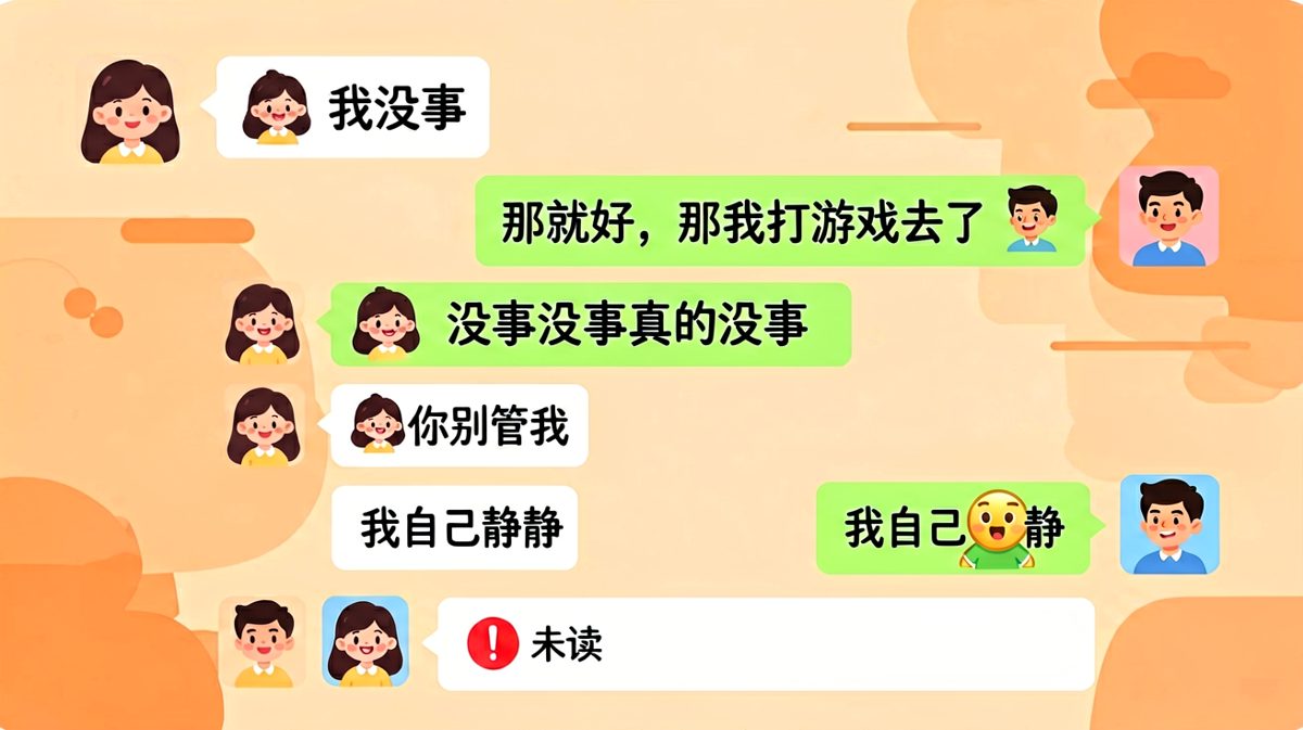 "我没事"的三重暴击：越说没事越有事